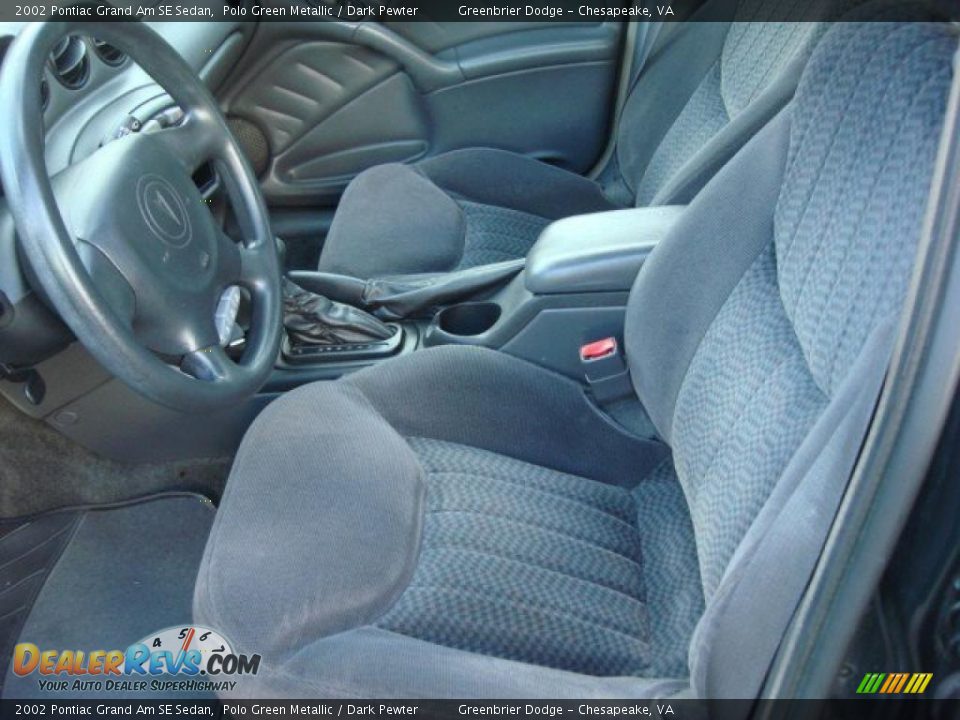 Dark Pewter Interior - 2002 Pontiac Grand Am SE Sedan Photo #7