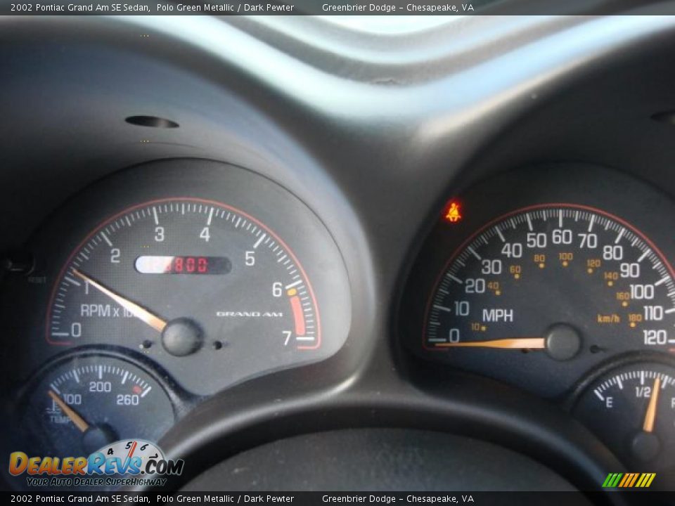 2002 Pontiac Grand Am SE Sedan Gauges Photo #12