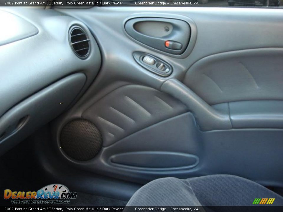 2002 Pontiac Grand Am SE Sedan Polo Green Metallic / Dark Pewter Photo #14