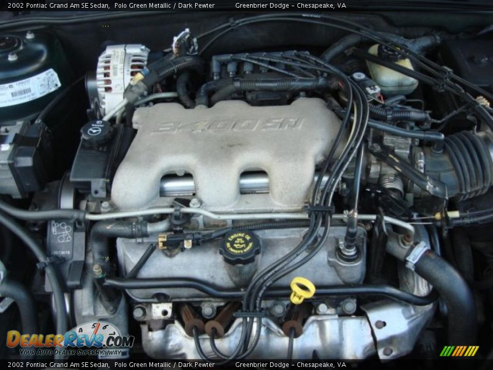 2002 Pontiac Grand Am SE Sedan 3.4 Liter OHV 12-Valve V6 Engine Photo #16
