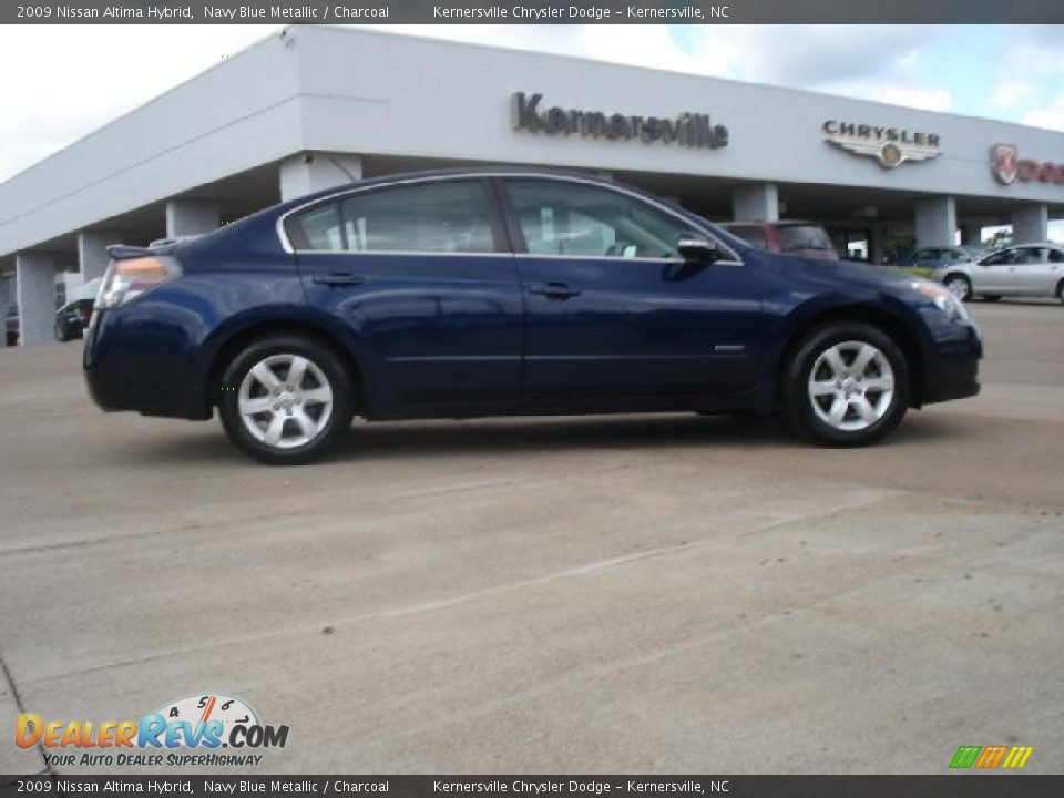2009 Nissan Altima Hybrid Navy Blue Metallic / Charcoal Photo #2