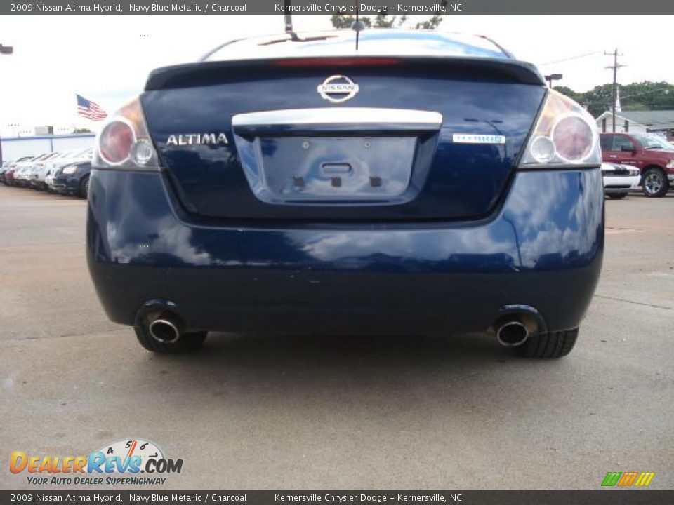 2009 Nissan Altima Hybrid Navy Blue Metallic / Charcoal Photo #4