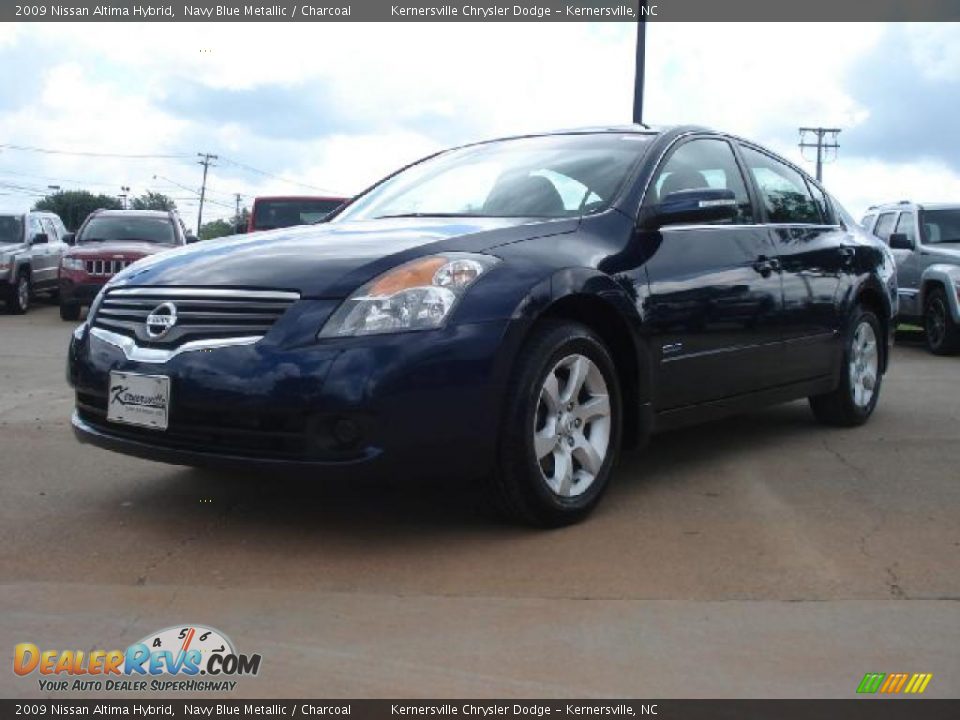 2009 Nissan Altima Hybrid Navy Blue Metallic / Charcoal Photo #7