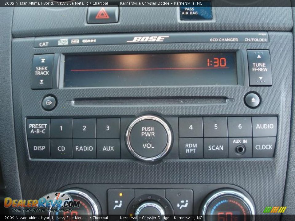 2009 Nissan Altima Hybrid Navy Blue Metallic / Charcoal Photo #21