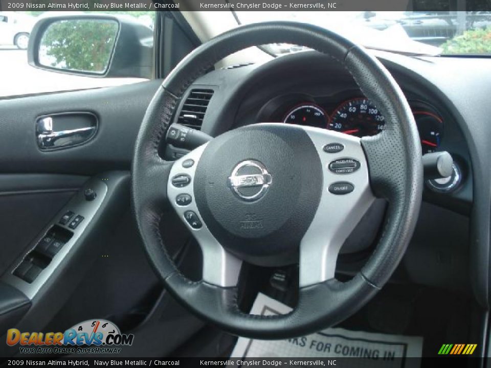 2009 Nissan Altima Hybrid Navy Blue Metallic / Charcoal Photo #25