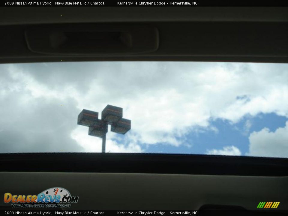 2009 Nissan Altima Hybrid Navy Blue Metallic / Charcoal Photo #30
