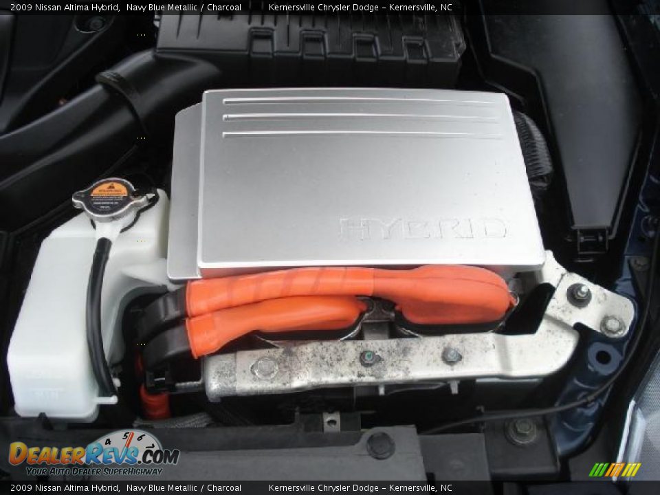 2009 Nissan Altima Hybrid Navy Blue Metallic / Charcoal Photo #35