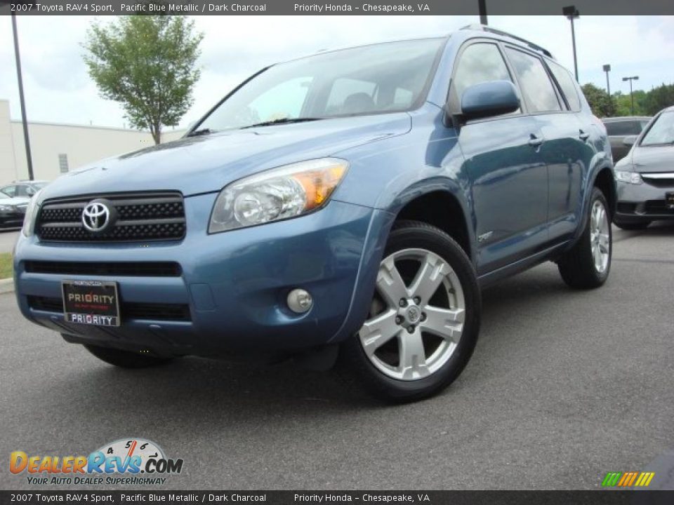 2007 Toyota RAV4 Sport Pacific Blue Metallic / Dark Charcoal Photo #1