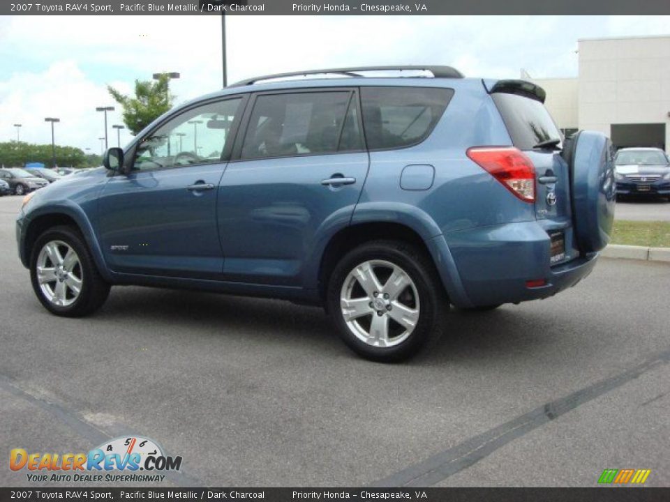 2007 Toyota RAV4 Sport Pacific Blue Metallic / Dark Charcoal Photo #3