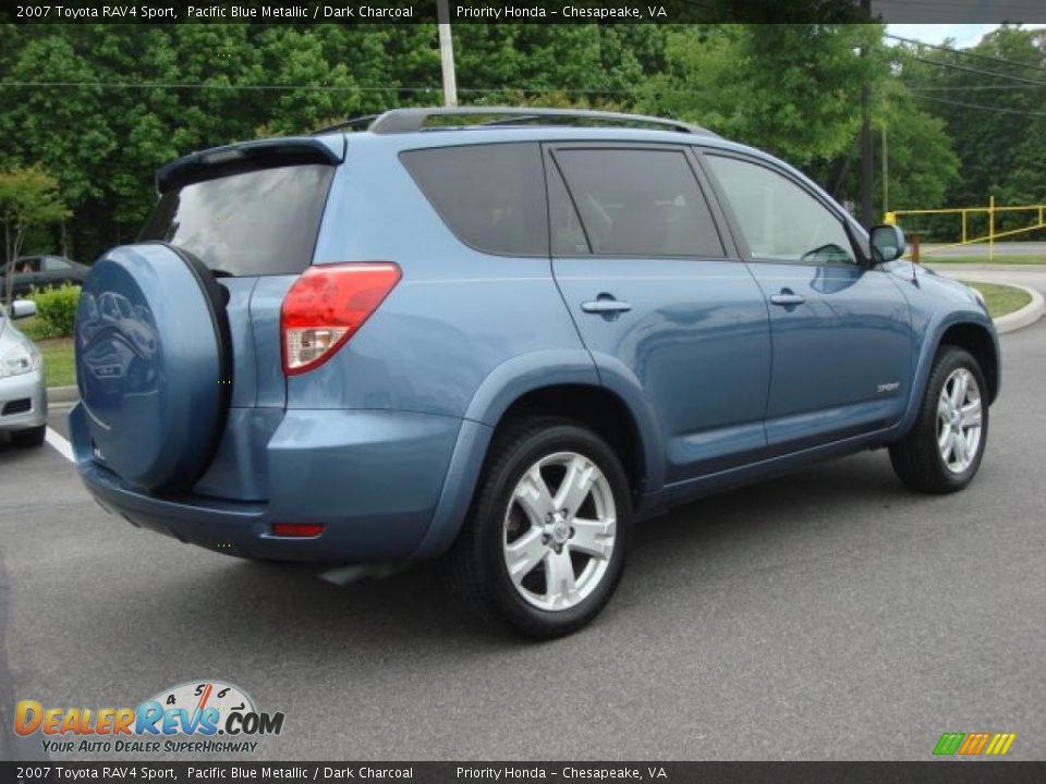 2007 Toyota RAV4 Sport Pacific Blue Metallic / Dark Charcoal Photo #4