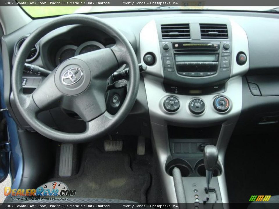 2007 Toyota RAV4 Sport Pacific Blue Metallic / Dark Charcoal Photo #12