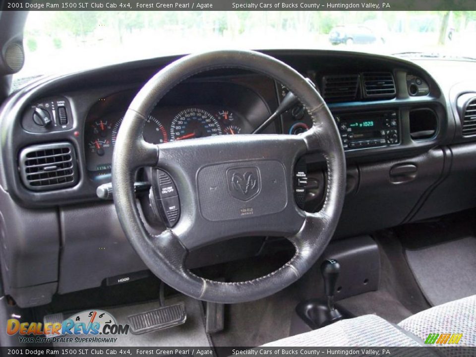 2001 Dodge Ram 1500 SLT Club Cab 4x4 Forest Green Pearl / Agate Photo #20