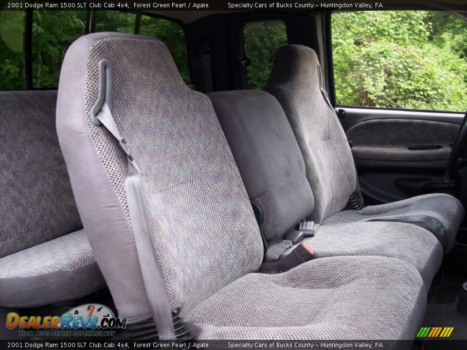2001 Dodge Ram 1500 SLT Club Cab 4x4 Forest Green Pearl / Agate Photo #24