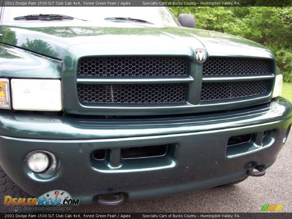 2001 Dodge Ram 1500 SLT Club Cab 4x4 Forest Green Pearl / Agate Photo #32