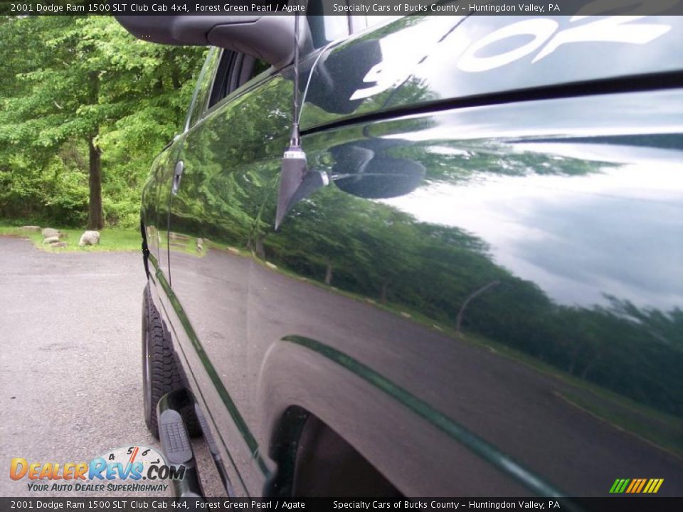 2001 Dodge Ram 1500 SLT Club Cab 4x4 Forest Green Pearl / Agate Photo #33