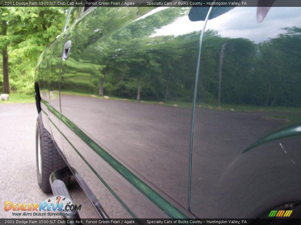 2001 Dodge Ram 1500 SLT Club Cab 4x4 Forest Green Pearl / Agate Photo #36