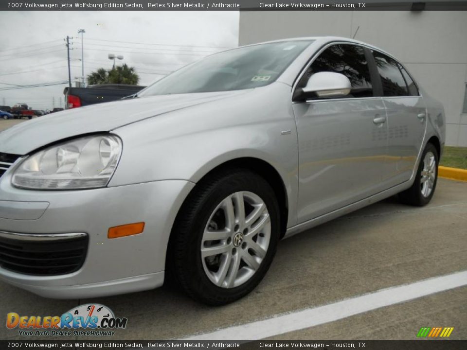 2007 Volkswagen Jetta Wolfsburg Edition Sedan Reflex Silver Metallic / Anthracite Photo #3
