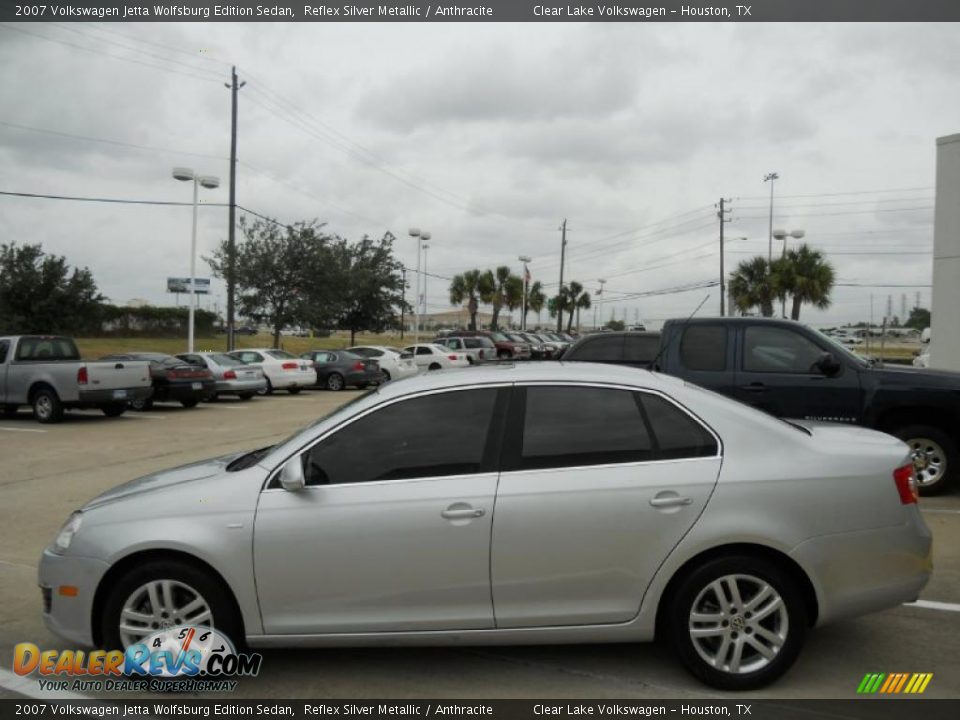 2007 Volkswagen Jetta Wolfsburg Edition Sedan Reflex Silver Metallic / Anthracite Photo #4