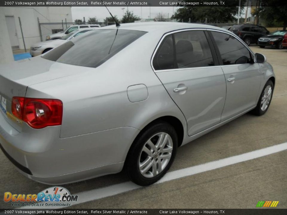 2007 Volkswagen Jetta Wolfsburg Edition Sedan Reflex Silver Metallic / Anthracite Photo #7
