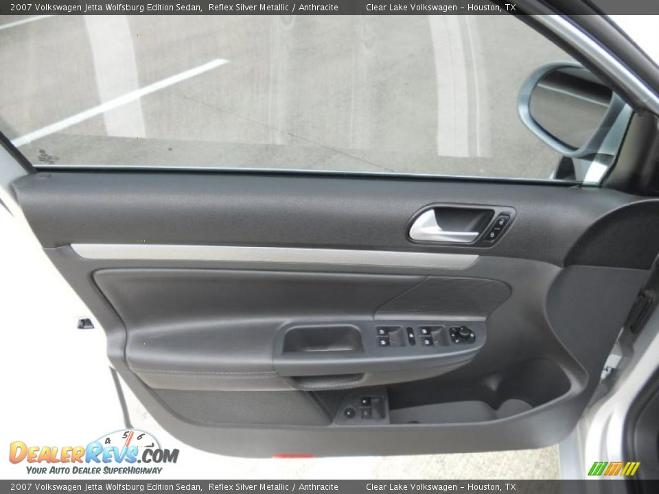 2007 Volkswagen Jetta Wolfsburg Edition Sedan Reflex Silver Metallic / Anthracite Photo #12