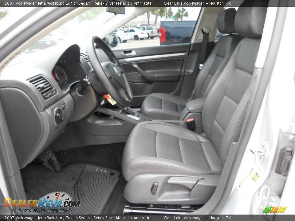 2007 Volkswagen Jetta Wolfsburg Edition Sedan Reflex Silver Metallic / Anthracite Photo #13