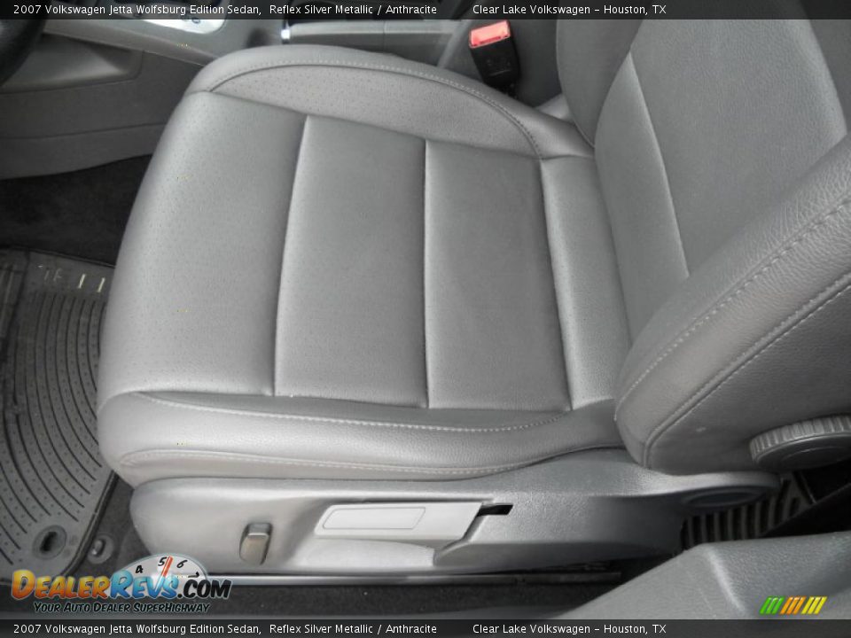 2007 Volkswagen Jetta Wolfsburg Edition Sedan Reflex Silver Metallic / Anthracite Photo #14