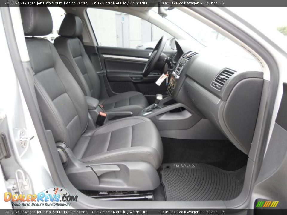 2007 Volkswagen Jetta Wolfsburg Edition Sedan Reflex Silver Metallic / Anthracite Photo #16