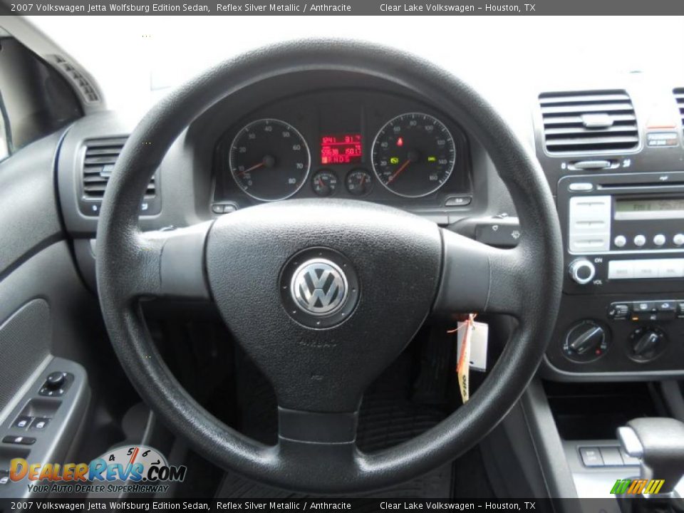 2007 Volkswagen Jetta Wolfsburg Edition Sedan Reflex Silver Metallic / Anthracite Photo #20