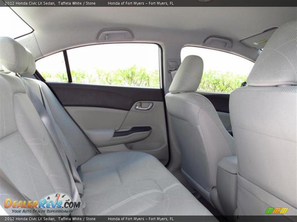 Stone Interior - 2012 Honda Civic LX Sedan Photo #8