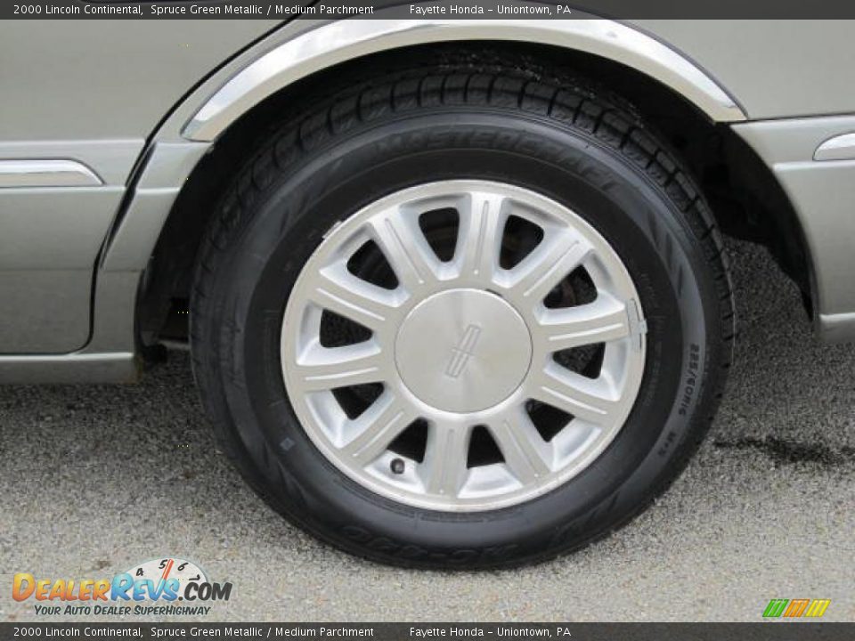 2000 Lincoln Continental Spruce Green Metallic / Medium Parchment Photo #3