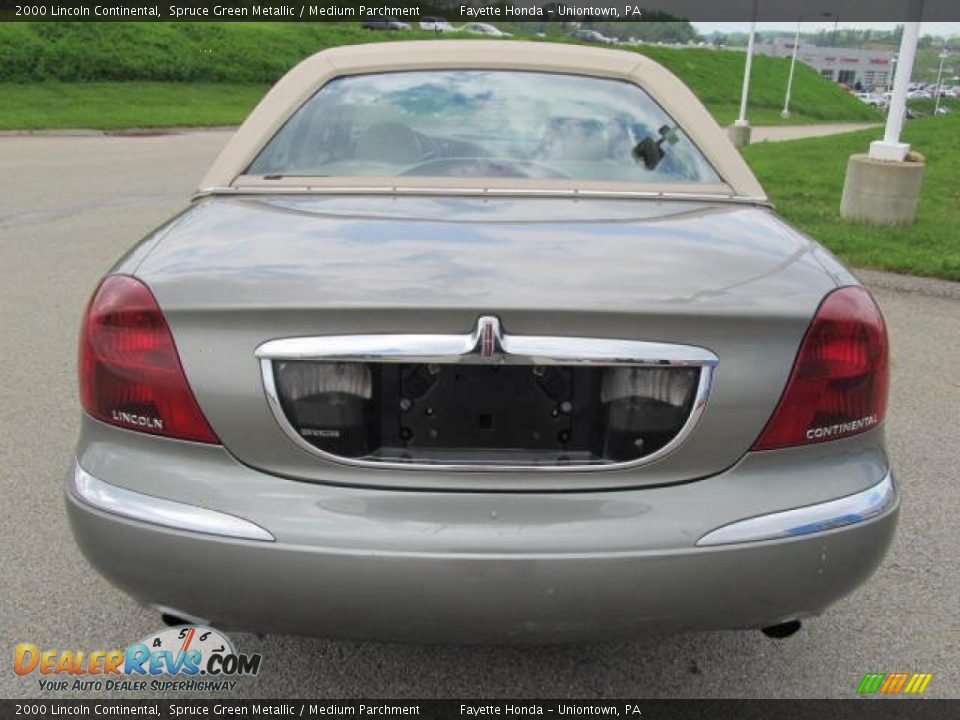 2000 Lincoln Continental Spruce Green Metallic / Medium Parchment Photo #4
