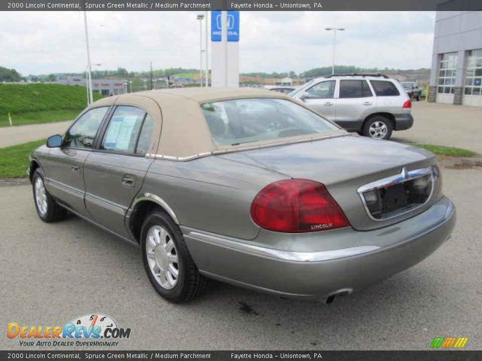 2000 Lincoln Continental Spruce Green Metallic / Medium Parchment Photo #11