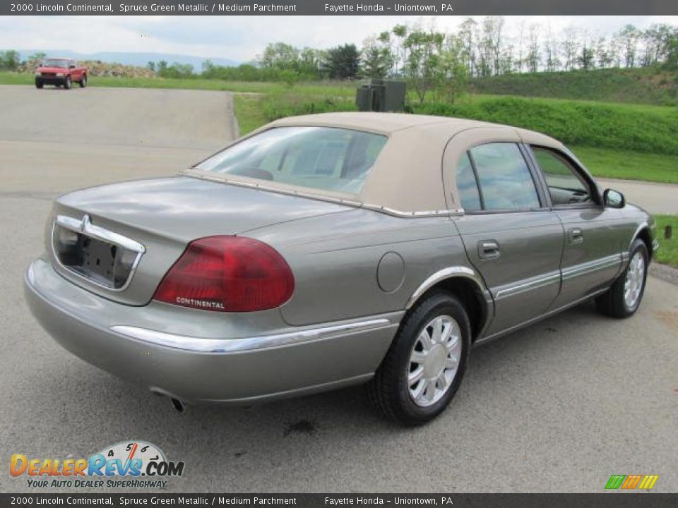 2000 Lincoln Continental Spruce Green Metallic / Medium Parchment Photo #12