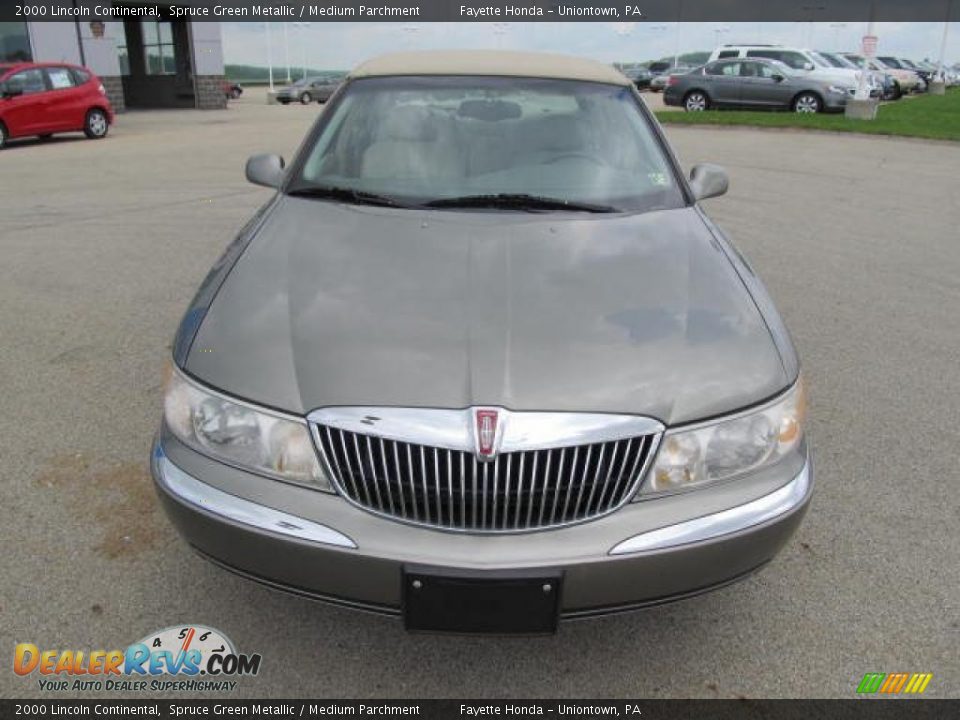 2000 Lincoln Continental Spruce Green Metallic / Medium Parchment Photo #14