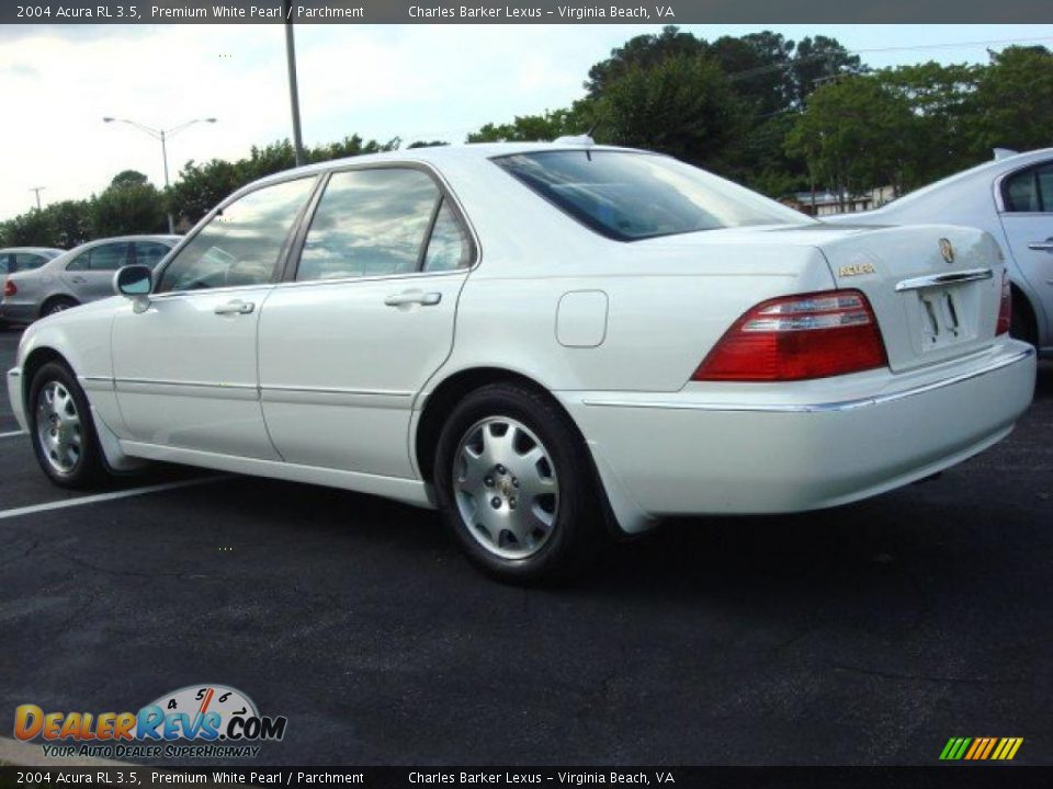 2004 Acura RL 3.5 Premium White Pearl / Parchment Photo #5