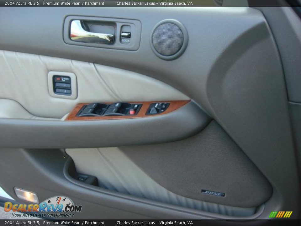 2004 Acura RL 3.5 Premium White Pearl / Parchment Photo #13