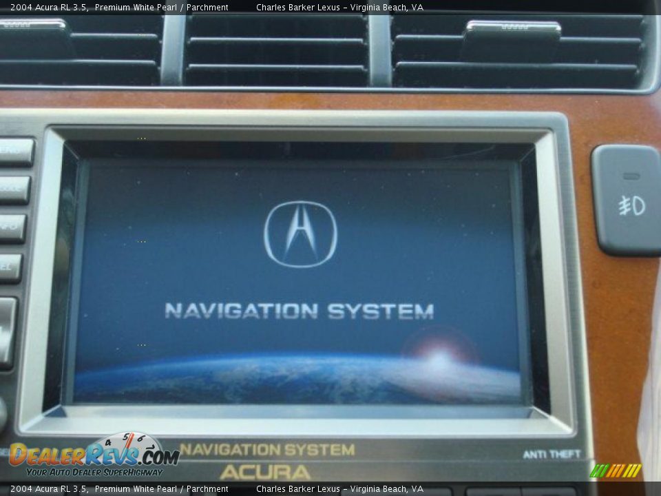 2004 Acura RL 3.5 Premium White Pearl / Parchment Photo #16