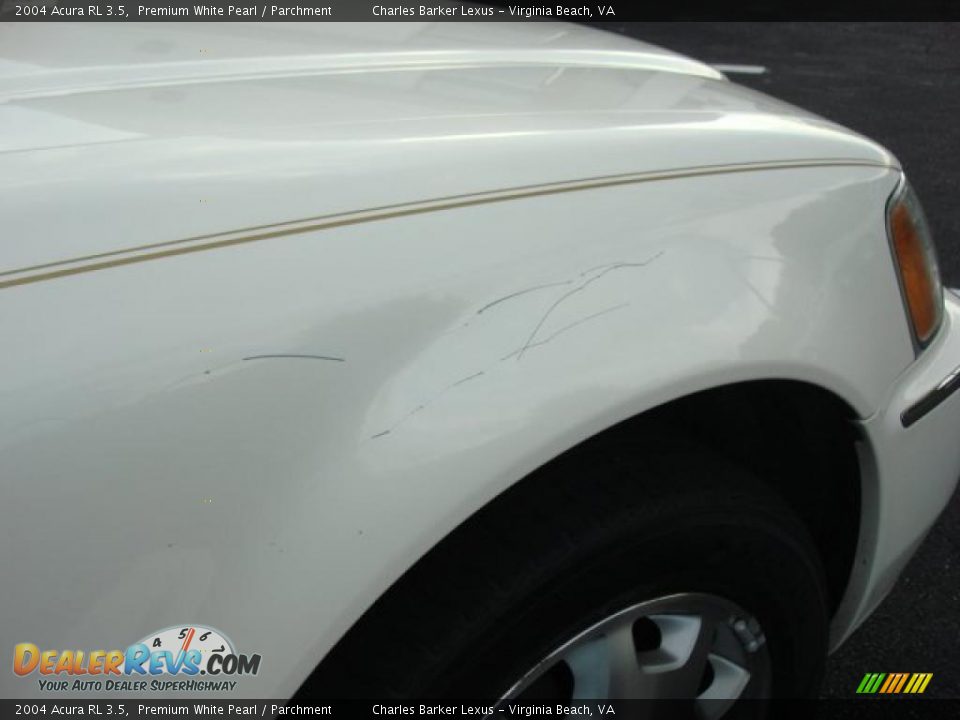 2004 Acura RL 3.5 Premium White Pearl / Parchment Photo #28