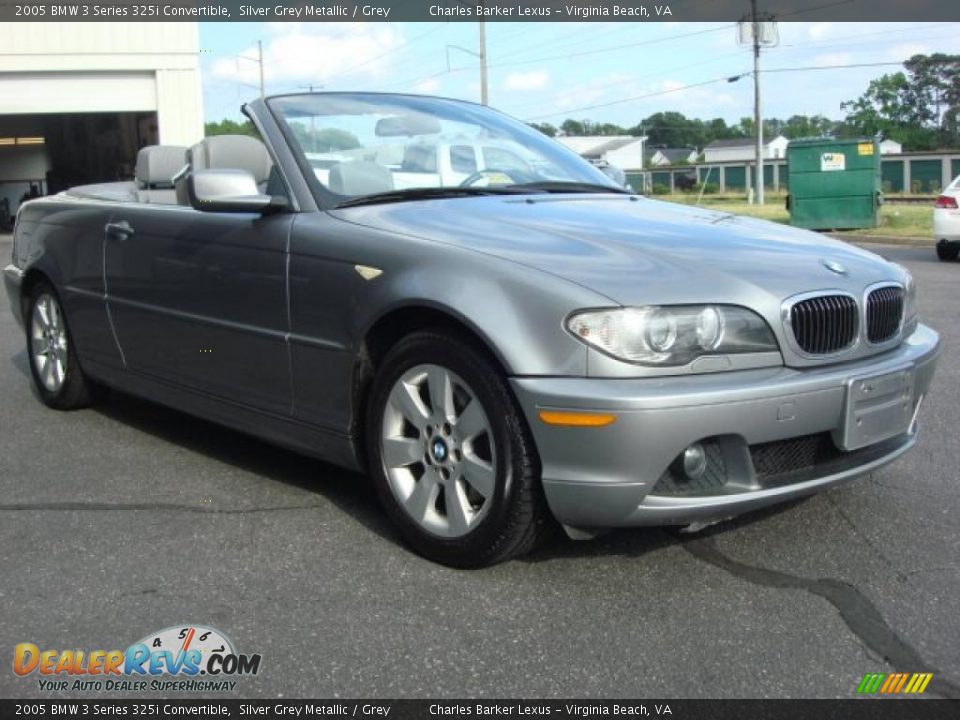 2005 BMW 3 Series 325i Convertible Silver Grey Metallic / Grey Photo #1