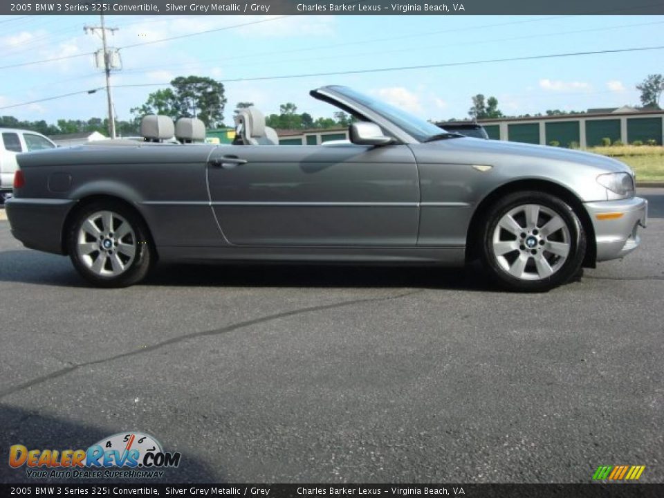 2005 BMW 3 Series 325i Convertible Silver Grey Metallic / Grey Photo #2