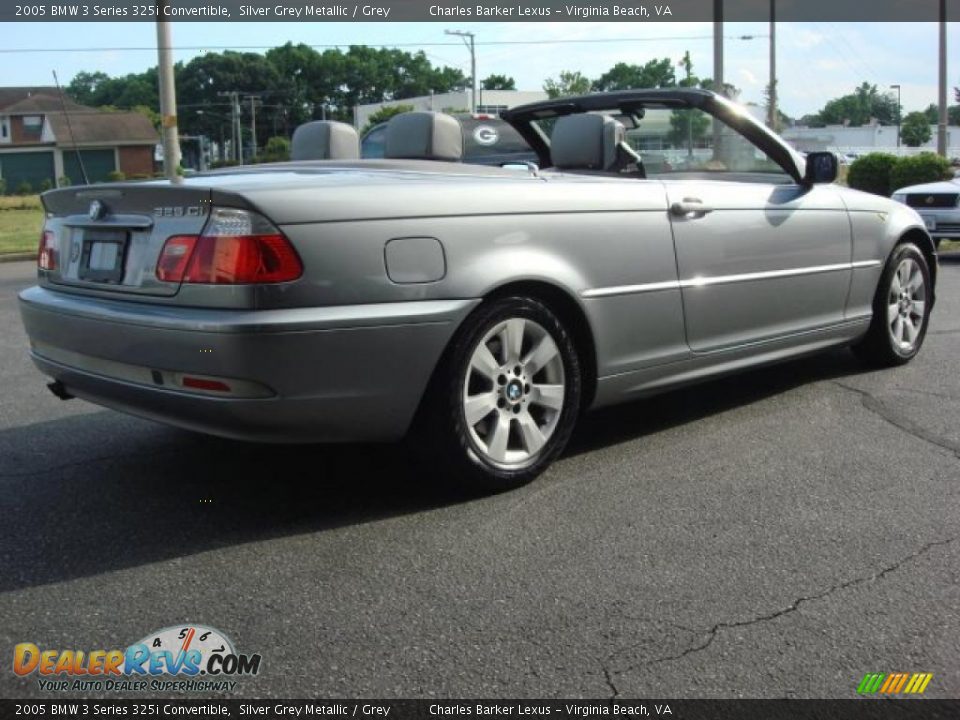 2005 BMW 3 Series 325i Convertible Silver Grey Metallic / Grey Photo #3