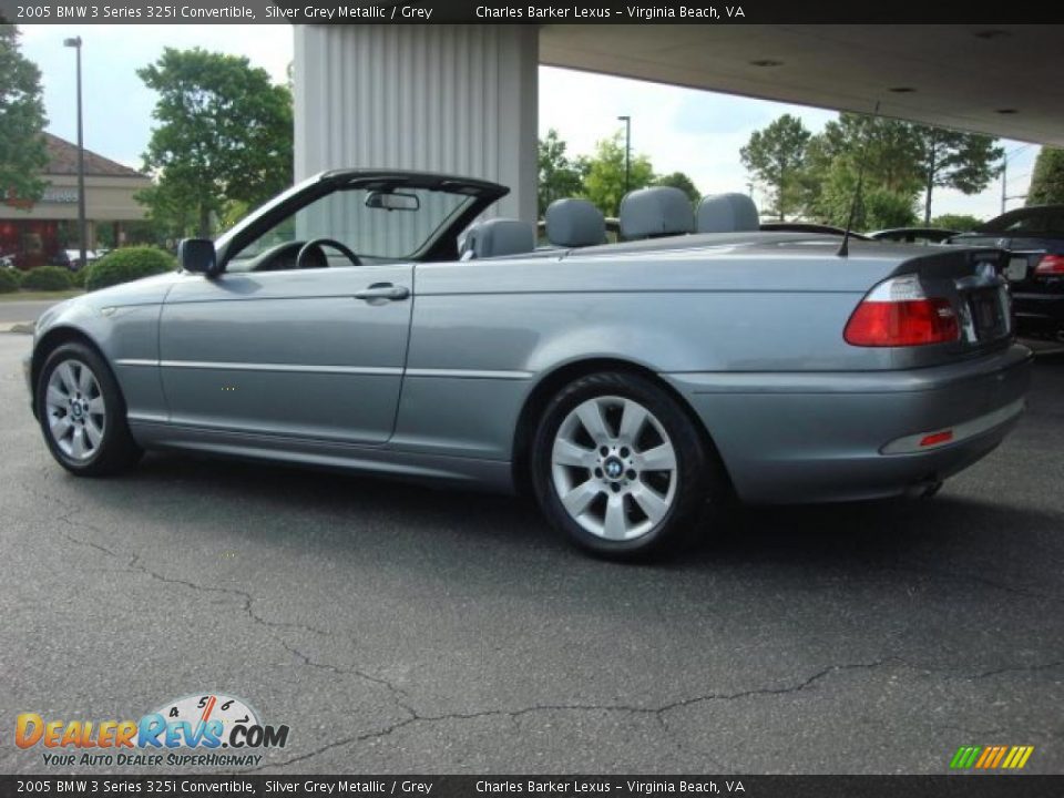 2005 BMW 3 Series 325i Convertible Silver Grey Metallic / Grey Photo #4