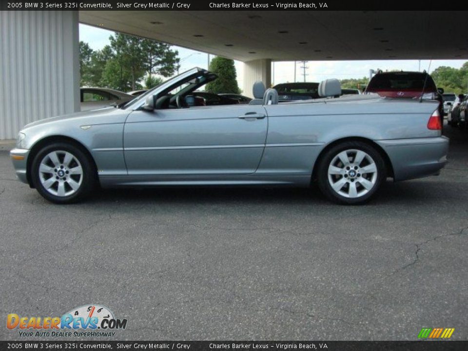 2005 BMW 3 Series 325i Convertible Silver Grey Metallic / Grey Photo #5