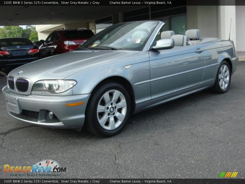 2005 BMW 3 Series 325i Convertible Silver Grey Metallic / Grey Photo #6