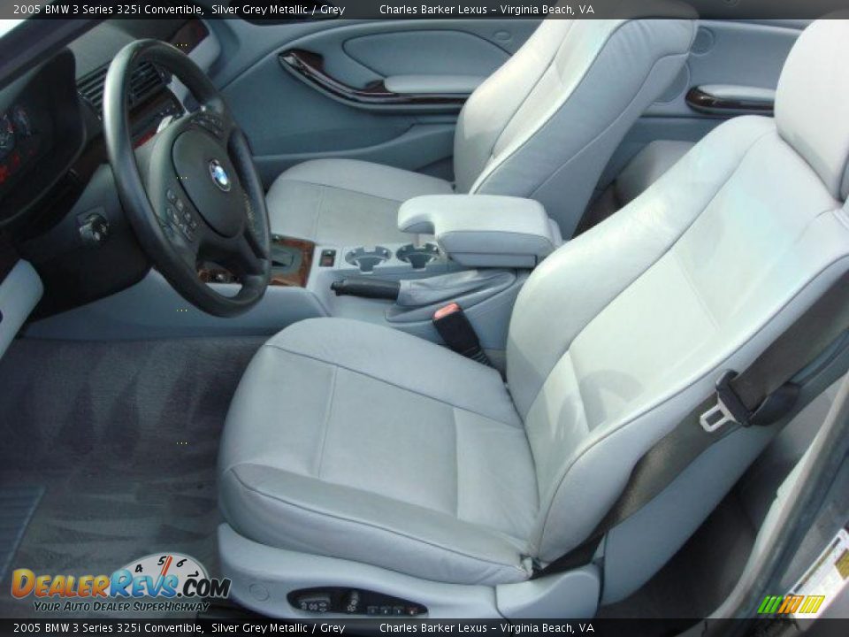 2005 BMW 3 Series 325i Convertible Silver Grey Metallic / Grey Photo #8