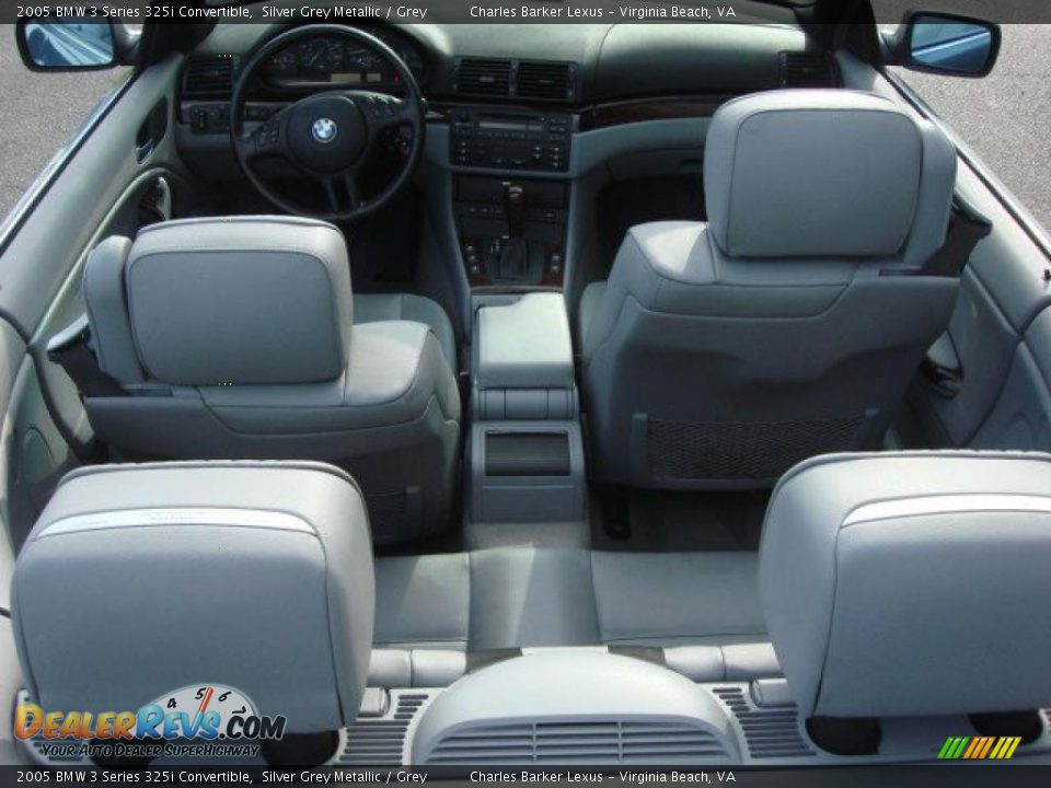 2005 BMW 3 Series 325i Convertible Silver Grey Metallic / Grey Photo #10