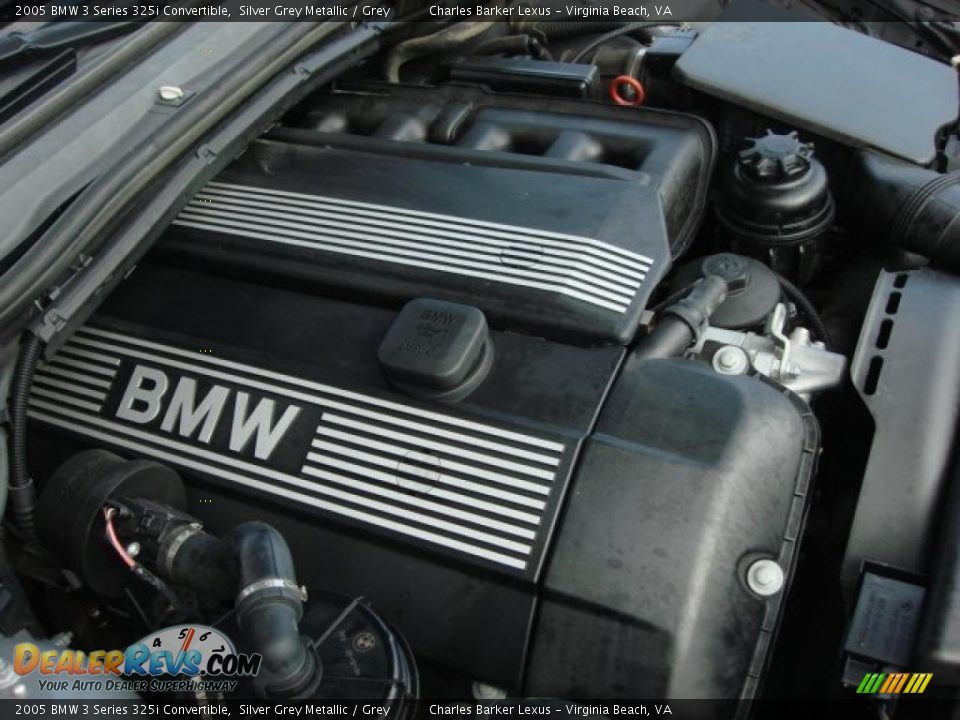 2005 BMW 3 Series 325i Convertible Silver Grey Metallic / Grey Photo #18