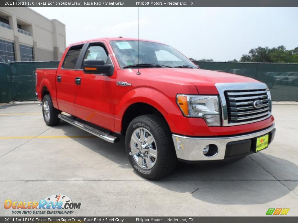 2011 Ford F150 Texas Edition SuperCrew Race Red / Steel Gray Photo #1