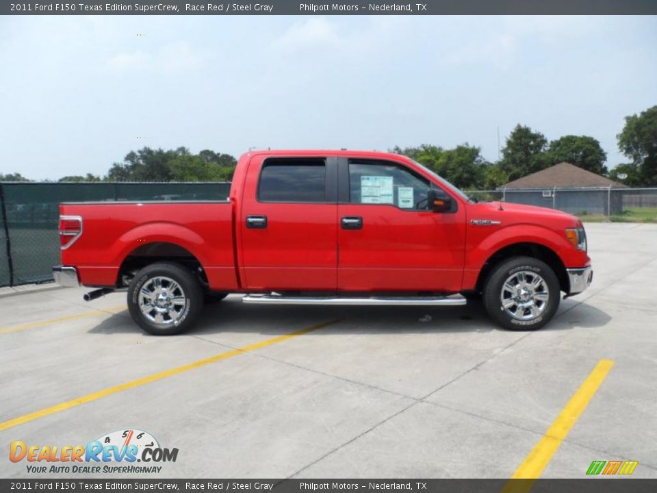 2011 Ford F150 Texas Edition SuperCrew Race Red / Steel Gray Photo #2
