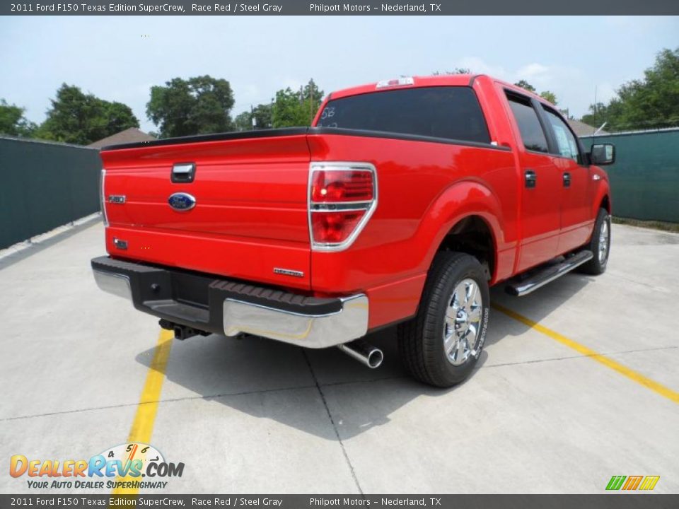 2011 Ford F150 Texas Edition SuperCrew Race Red / Steel Gray Photo #3